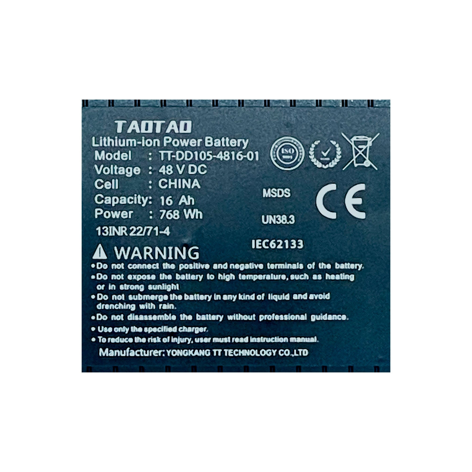 G6 Electric Scooter Battery 48V 16Ah - GOTRAX